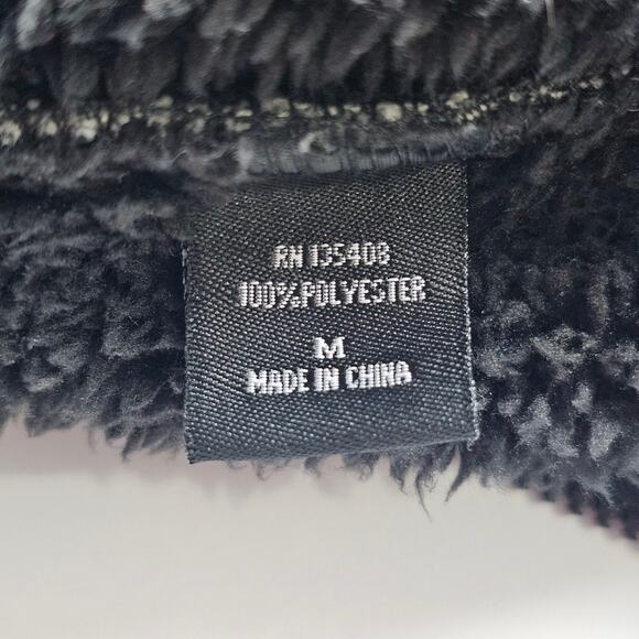 Hooey Men's Full Zip Sweater Jacket Fleece Lined Medium M Charcoal Black HJ093XH - Picture 8 of 11